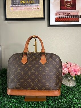 Louis Vuitton Alma PM Monogram Handbag BA1916 Vintage Made in France